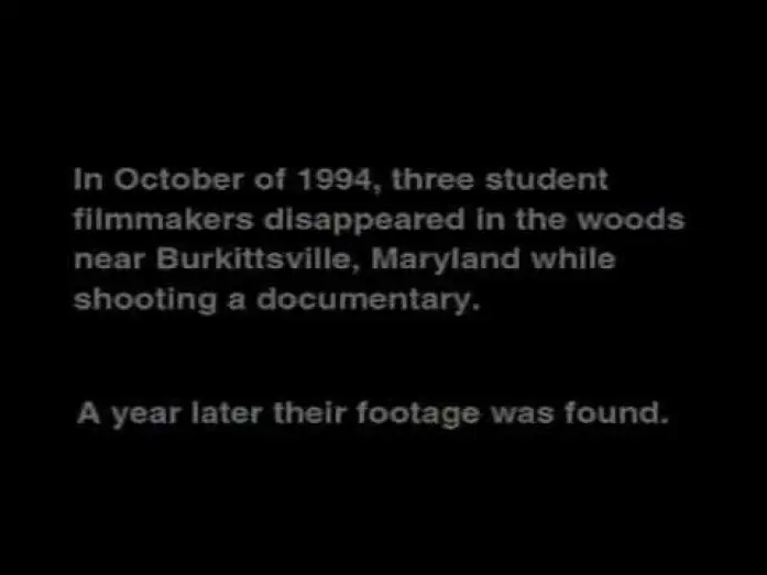 Wideo do filmu Blair Witch Project — Trailer