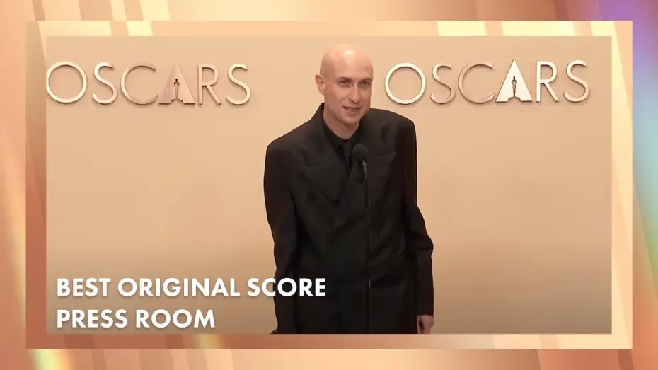 Wideo do filmu The Brutalist — 'The Brutalist' Best Original Score Press Room Speech | 97th Oscars (2025)[Daniel Blumberg]