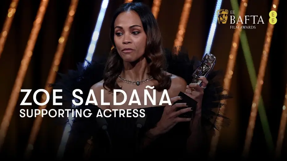 Wideo do filmu Emilia Pérez — Zoe Saldaña wins Supporting Actress for her role in Emilia Pérez as Rita | BAFTA Film Awards 2025