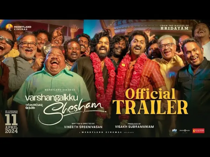 Wideo do filmu വർഷങ്ങൾക്ക് ശേഷം — Varshangalkku Shesham Trailer| Pranav,Dhyan,Kalyani,Nivin,Aju,Basil|Vineeth| Visakh|Amrit|Merryland