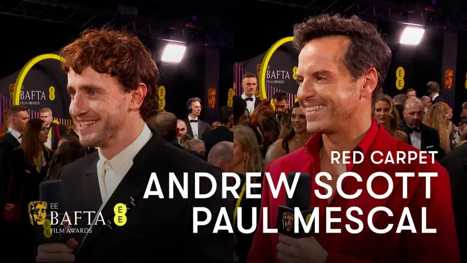 Wideo do filmu Dobrzy nieznajomi — Andrew Scott and Paul Mescal on sharing a bed in All of Us Strangers | EE BAFTA Film Awards 2024