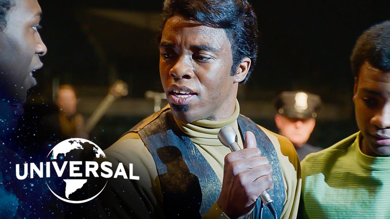 Wideo do filmu Get On Up — Chadwick Boseman Performs at the Boston Garden