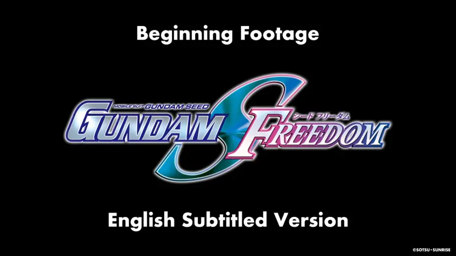 Wideo do filmu Mobile Suit Gundam SEED FREEDOM — “Mobile Suit Gundam SEED FREEDOM” Beginning Footage 《Theme Song “FREEDOM”》 (English Subtitle Ver.)