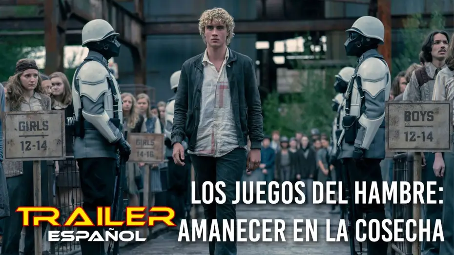 Wideo do filmu Igrzyska śmierci: Wschód słońca w dniu dożynek — Los juegos del hambre: Amanecer en la cosecha - Tráiler español