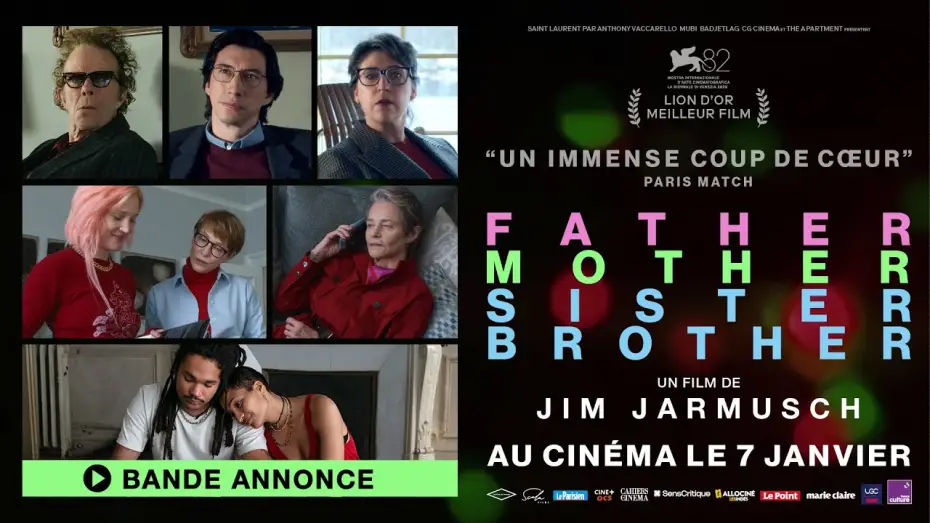 Wideo do filmu Father Mother Sister Brother — Bande-annonce officielle - FATHER MOTHER SISTER BROTHER de Jim Jarmusch (au cinéma le 7 janvier)