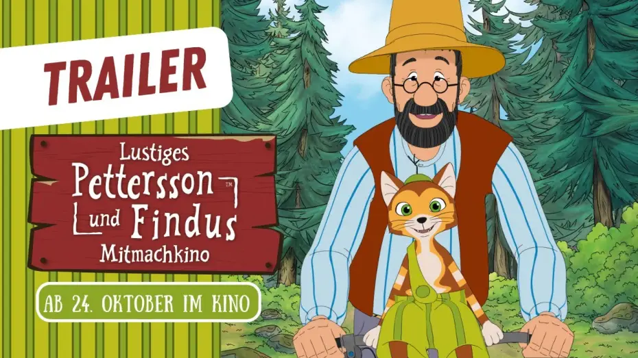 Wideo do filmu Lustiges Pettersson und Findus Mitmachkino — Pettersson und Findus - Das lustige Mitmachkino im Oktober (OFFIZIELLER TRAILER)