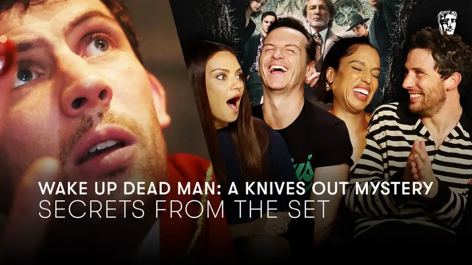 Wideo do filmu Żywy czy martwy: Film z serii „Na noże” — Miracles, Rain Machines & Jeremy Renner’s Comeback! Knives Out: Wake Up Dead Man Cast Spill | BAFTA