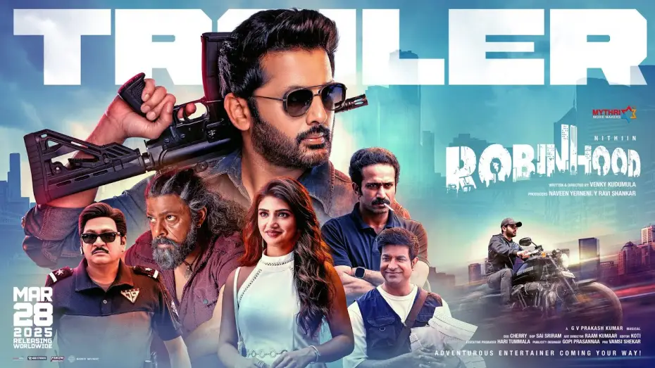 Wideo do filmu రాబిన్‌హుడ్ — Robinhood Official Trailer | Nithiin | Sreeleela | Venky Kudumula | GV Prakash | Mythri Movie Makers