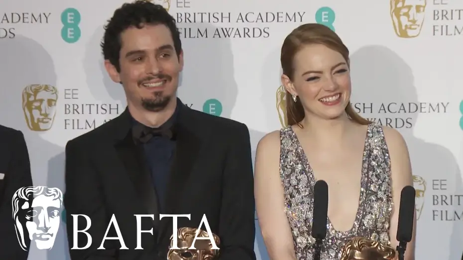 Wideo do filmu La La Land — Emma Stone & Damien Chazelle's Funny Interview | BAFTA Film Awards 2017