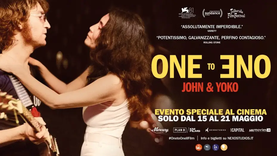 Wideo do filmu One to One: John i Yoko — ONE TO ONE: JOHN & YOKO. Dal 15 al 21 maggio al cinema