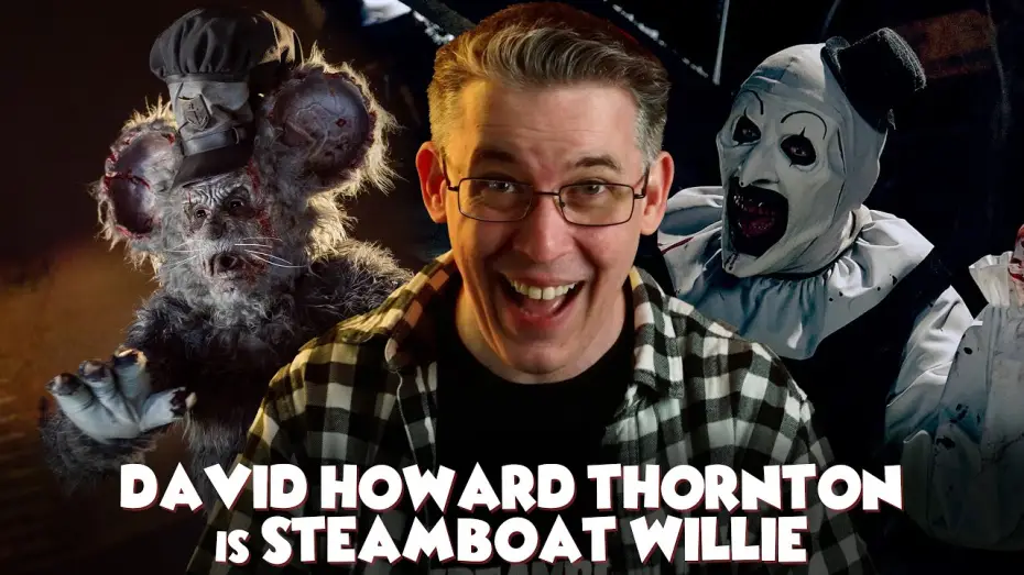 Wideo do filmu Screamboat. Krwawa mysz — David Howard Thornton is Steamboat Willie in SCREAMBOAT!