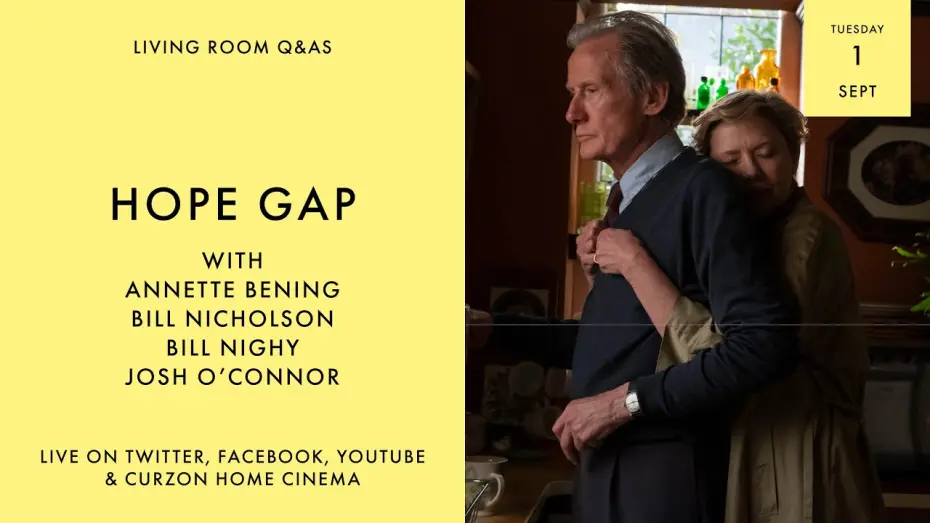 Wideo do filmu Co przyniesie jutro — LIVING ROOM Q&As: Hope Gap with Annette Bening, Bill Nighy, Josh O'Connor and William Nicholson