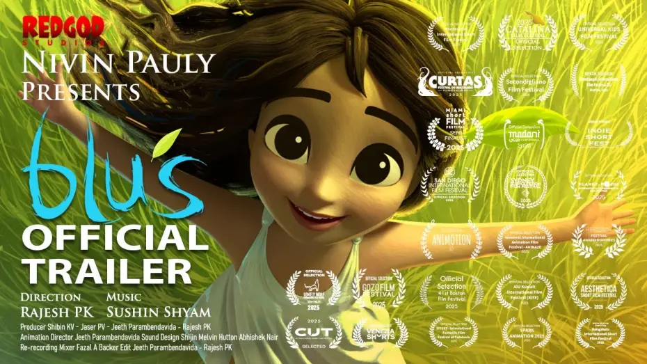 Wideo do filmu Blu’s — Blu’s Animated Short Film Official Trailer | Nivin Pauly | Sushin Shyam | Rajesh PK | RedGod Studios