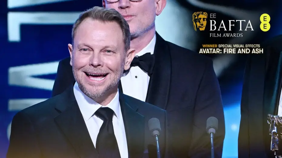 Wideo do filmu Avatar: Ogień i popiół — Avatar: Fire and Ash Wins The BAFTA For Special Visual Effects | BAFTA Film Awards 2026