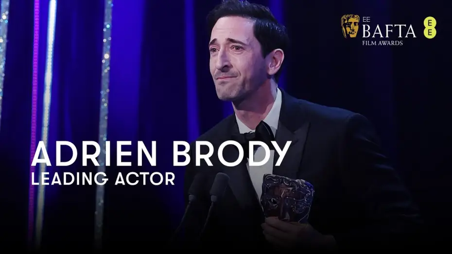 Wideo do filmu The Brutalist — Adrien Brody wins Leading Actor for his perodmance in The Brutalist as László Tóth | BAFTA