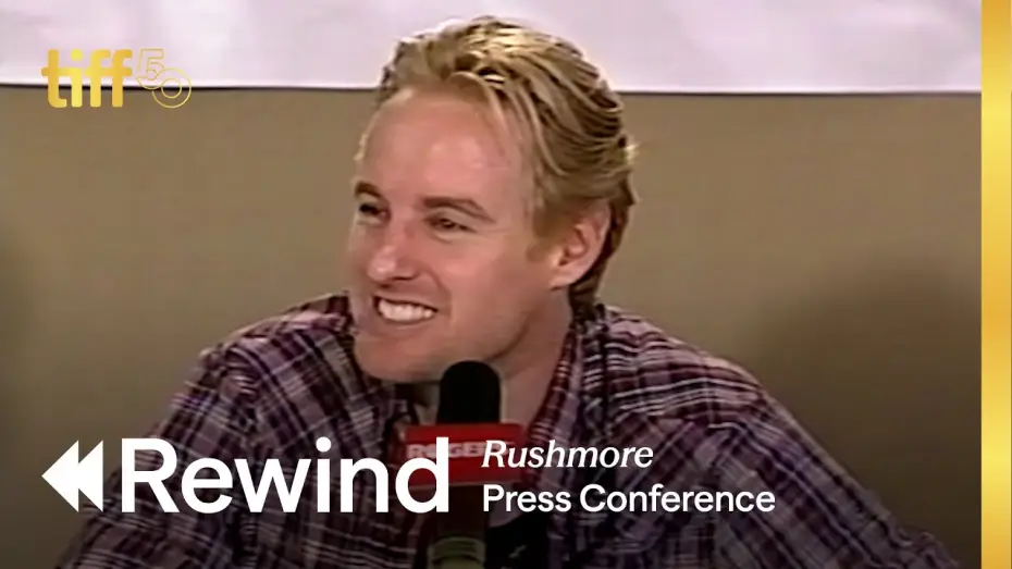 Wideo do filmu Rushmore — Press Conference (1998) | TIFF REWIND