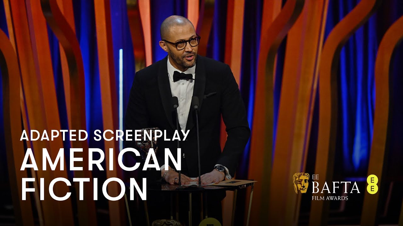 Wideo do filmu Amerykańska fikcja — Cord Jefferson wins the Adapted Screenplay award for American Fiction | EE BAFTA Film Awards 2024