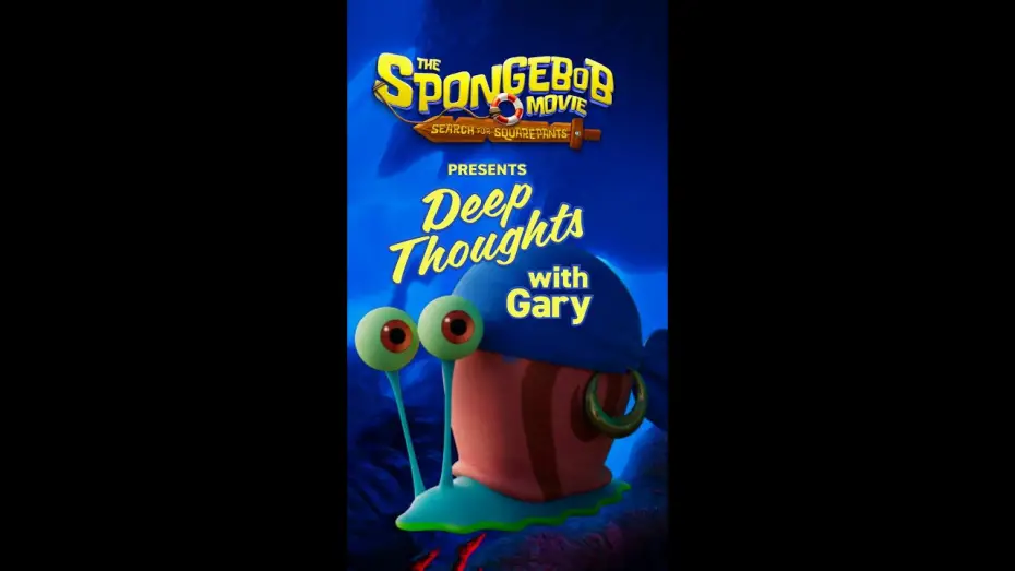 Wideo do filmu SpongeBob: Klątwa pirata — Deep Thoughts With Gary