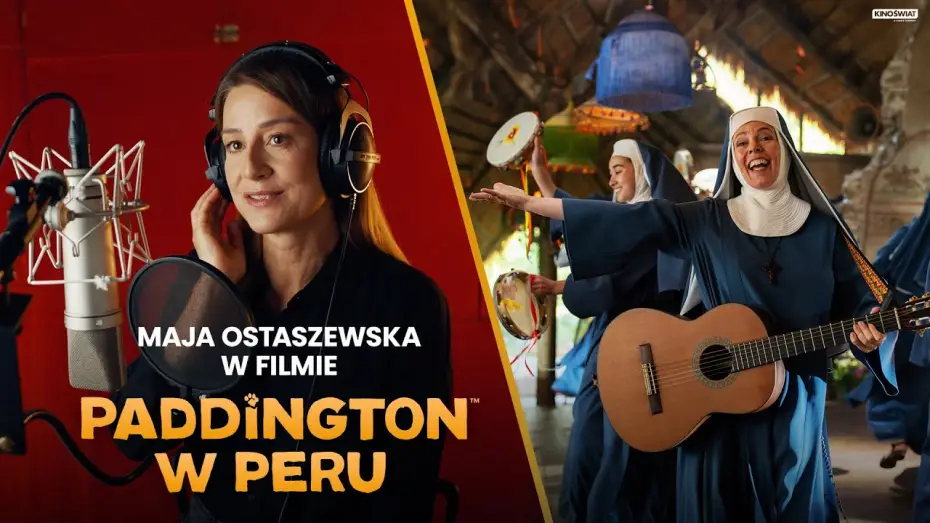 Wideo do filmu Paddington w Peru — Maja Ostaszewska w studio dubbingowym
