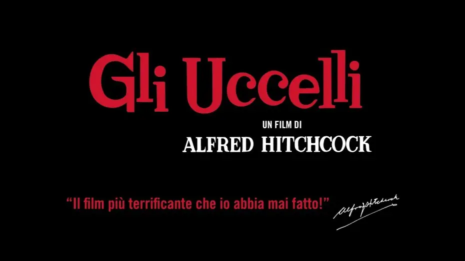 Wideo do filmu Ptaki — Alfred Hitchcock presenta GLI UCCELLI (Il Cinema Ritrovato al cinema)