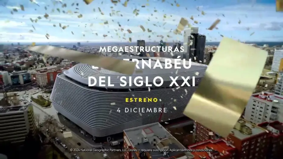Wideo do filmu Megaestructuras: El Bernabéu del siglo XXI — MEGAESTRUCTURAS : EL BERNABÉU DEL SIGLO XXI | ESTRENO  |  NATIONAL GEOGRAPHIC ESPAÑA Y DISNEY +