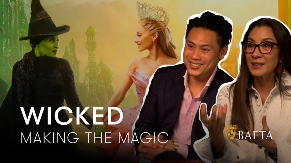 Wideo do filmu Wicked — Jon M. Chu "Wicked needed a part two" & How Cynthia Erivo supported Michelle Yeoh's singing | BAFTA