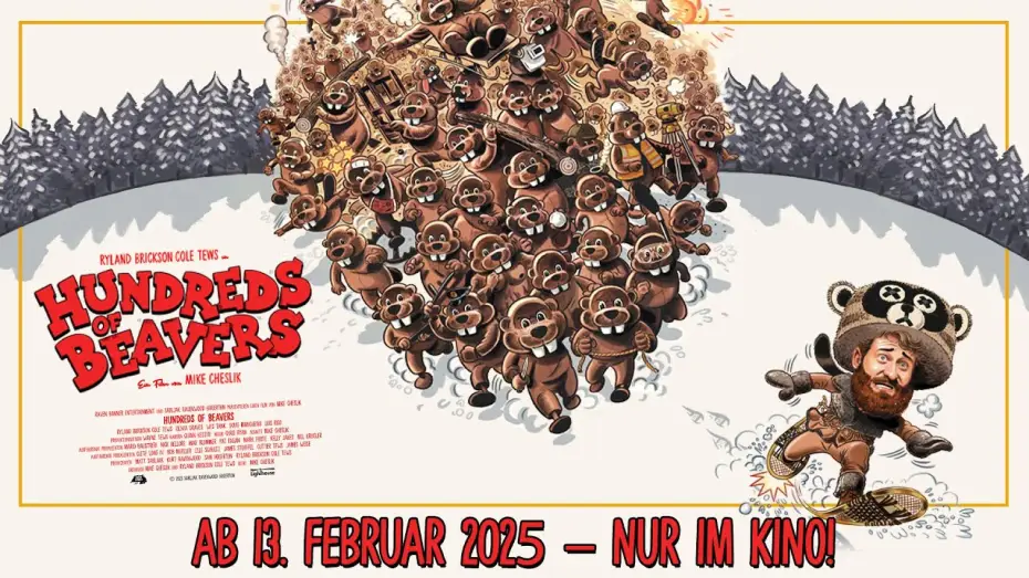 Wideo do filmu Setki bobrów — HUNDREDS OF BEAVERS - Ab 13.02.25 nur im Kino!