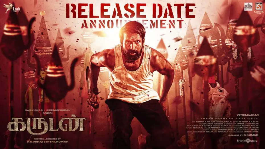 Wideo do filmu கருடன் — Garudan - Release Date Announcement | Soori,Sasikumar,Unni Mukundan | Yuvan | Vetrimaaran | RS Durai