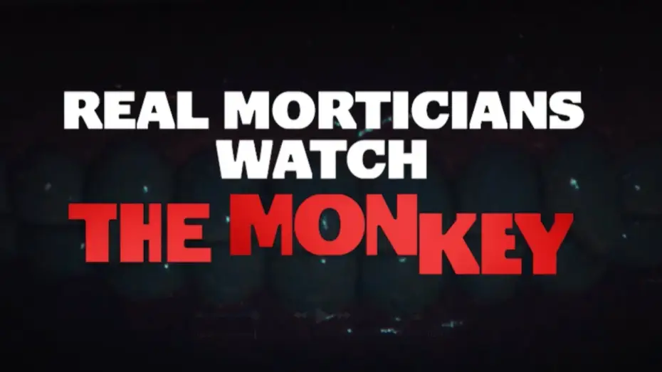 Wideo do filmu Małpa — Osgood Perkins and Theo James Watch The Monkey with Real Morticians