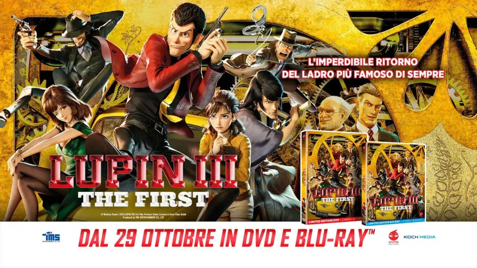 Wideo do filmu Lupin III The First — Lupin III - The First - Trailer Italiano Ufficiale Edizioni Home Video