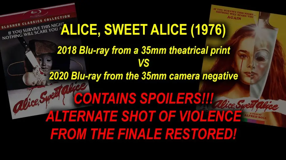 Wideo do filmu Alicjo, słodka Alicjo — Alice, Sweet Alice (1976) Restored Footage from Negative! SPOILERS!