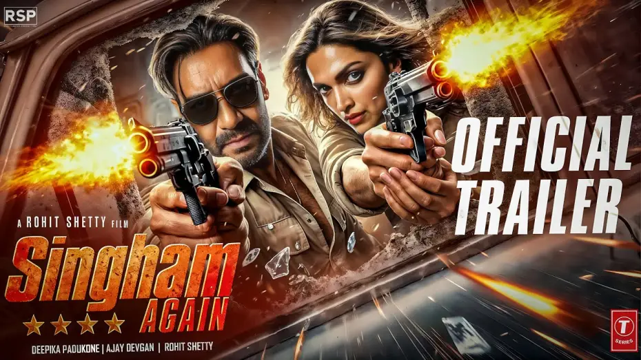 Wideo do filmu सिंघम अगेन — SINGHAM AGAIN : OFFICIAL TRAILER | Ajay,Ranveer,Akshay,Arjun,Kareena,Deepika| Rohit Shetty | Concept