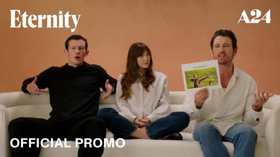Wideo do filmu Eternity. Wybieram Ciebie — Miles Teller, Elizabeth Olsen and Callum Turner Solve Love Triangles