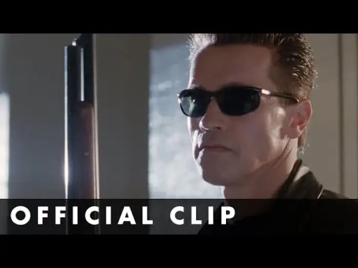 Wideo do filmu Terminator 2: Dzień sądu — John Connor teaches the Terminator 'Hasta La Vista' and 'No Problemo'