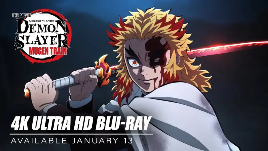 Wideo do filmu Demon Slayer: Mugen Train — 4K Ultra HD Blu-ray On Sale January 13 [Subtitled]