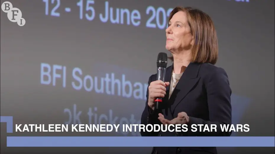 Wideo do filmu Gwiezdne wojny — Kathleen Kennedy introduces a screening of the original 1977 print of Star Wars | BFI