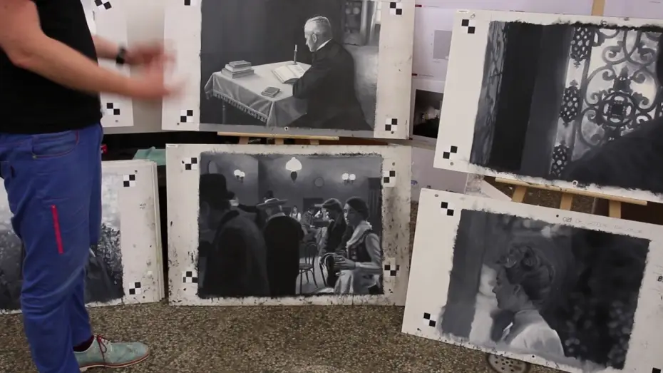 Wideo do filmu Twój Vincent — 29.7 Painting Sale - Black and White