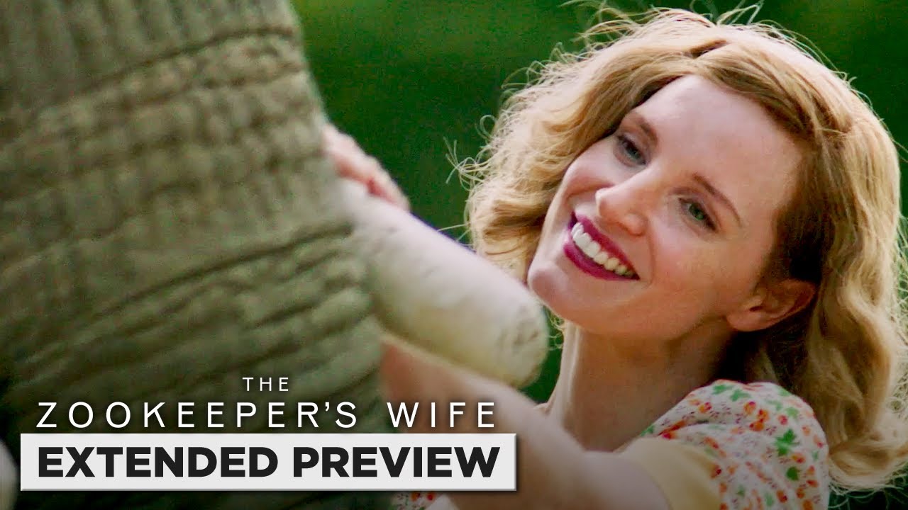Wideo do filmu Azyl — The Zookeeper's Wife | Jessica Chastain Taking Care of Animals