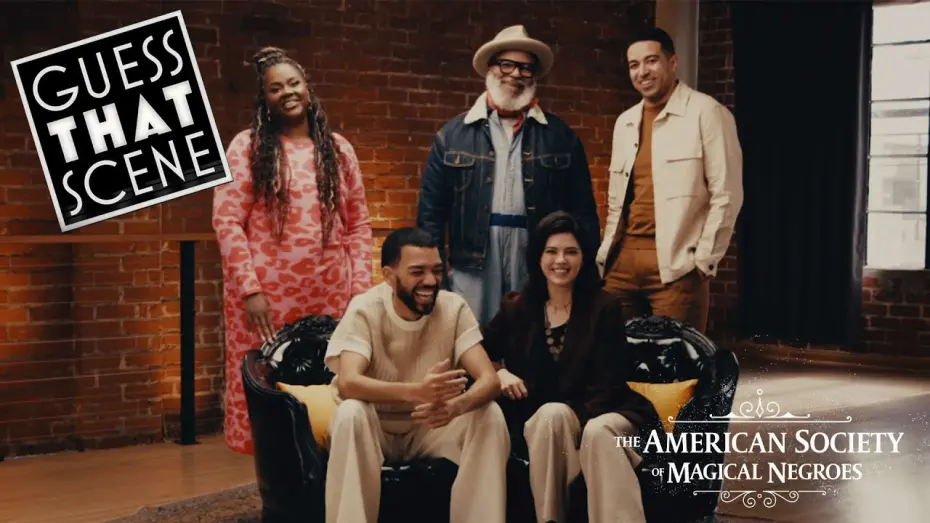 Wideo do filmu Amerykańskie Stowarzyszenie Magicznych Murzynów — The Cast of The American Society of Magical Negroes Throw Back to Iconic Scenes