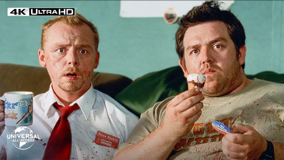 Wideo do filmu Wysyp żywych trupów — Simon Pegg Gets His First Zombie Kill - Extended Preview