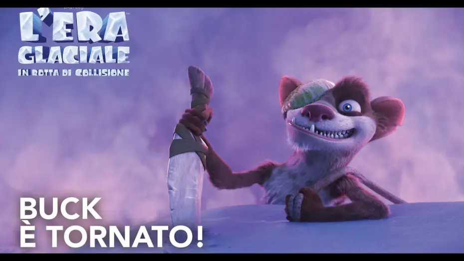 Wideo do filmu Epoka Lodowcowa: Mocne Uderzenie — Buck è tornato! | L'Era Glaciale in Rotta di Collisione | Dal 22 Agosto al Cinema