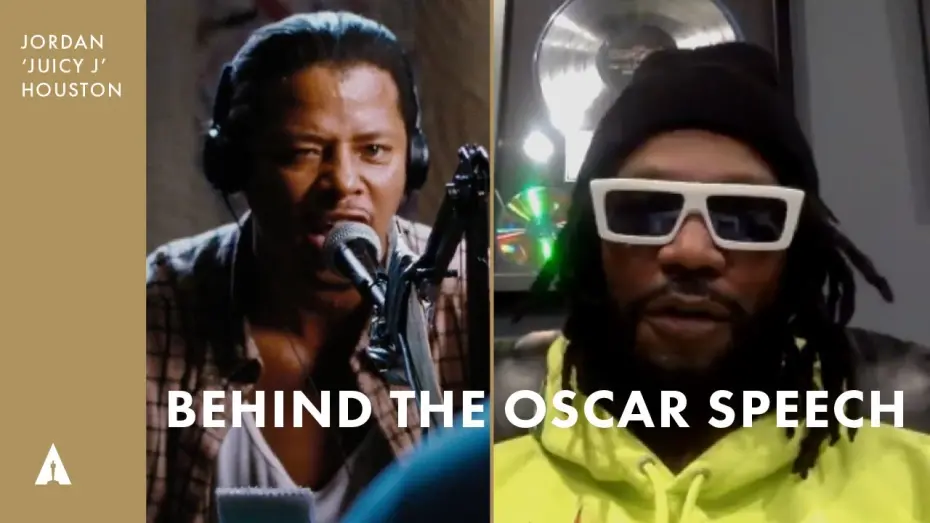 Wideo do filmu Pod prąd — Jordan 'Juicy J' Houston | "It's Hard out Here for a Pimp"-Hustle & Flow | Behind the Oscars Speech
