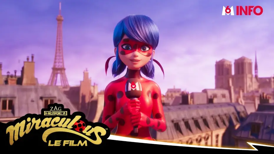 Wideo do filmu Miraculous: Biedronka i Czarny Kot. Film — Ladybug sur M6