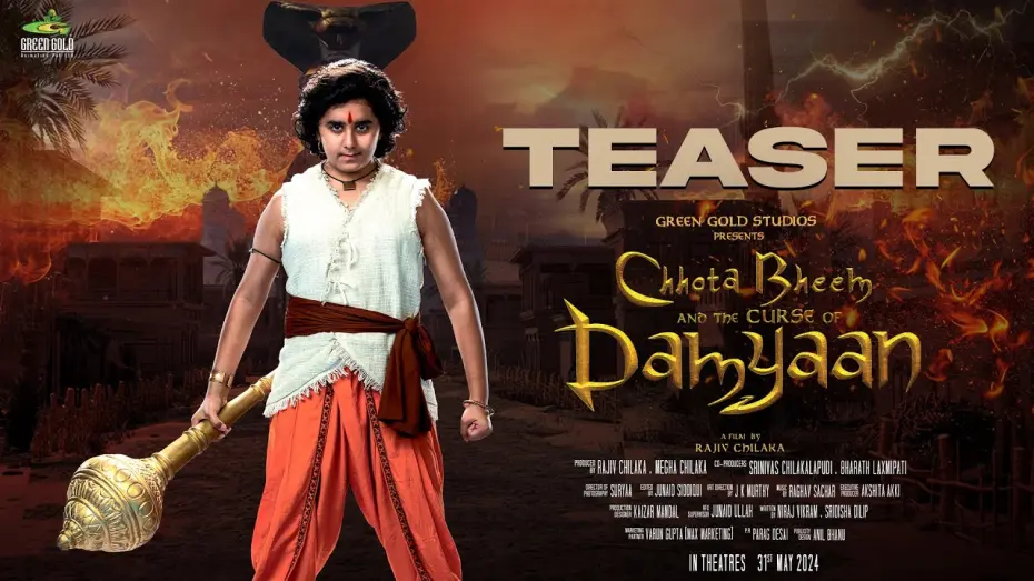 Wideo do filmu छोटा भीम और दम्यान का श्राप — Chhota Bheem and the Curse of Damyaan - Official Theatrical Teaser | Rajiv Chilaka | Anupam Kher