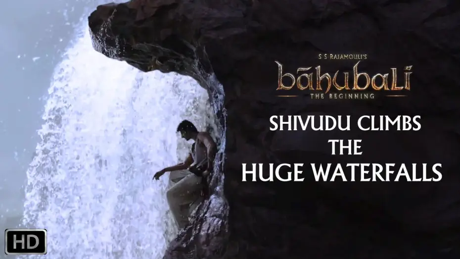 Wideo do filmu Baahubali: początek — Shivudu Climbs the huge Waterfalls