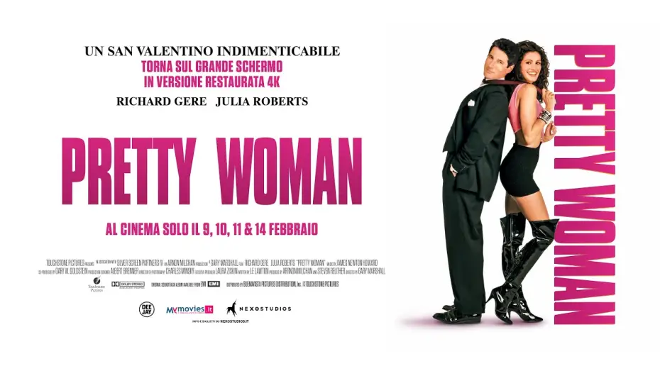 Wideo do filmu Pretty Woman — PRETTY WOMAN - Al cinema il 9, 10, 11 e 14 febbraio - TRAILER