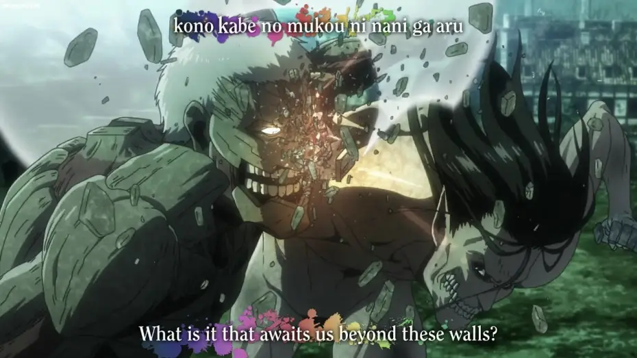 Wideo do serialu Atak Tytanów — Season 3 Opening 2 English Subbed -『Shoukei to Shikabane no Michi』