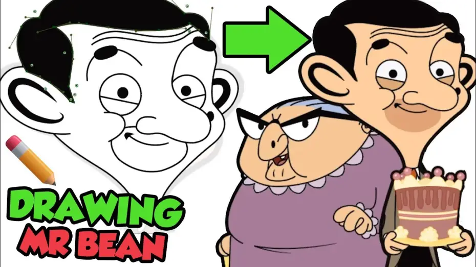 Wideo do serialu Jaś Fasola: Serial animowany — Drawing Mr Bean! | Behind the Scenes (Mr Bean Cartoon) | Mr Bean Official