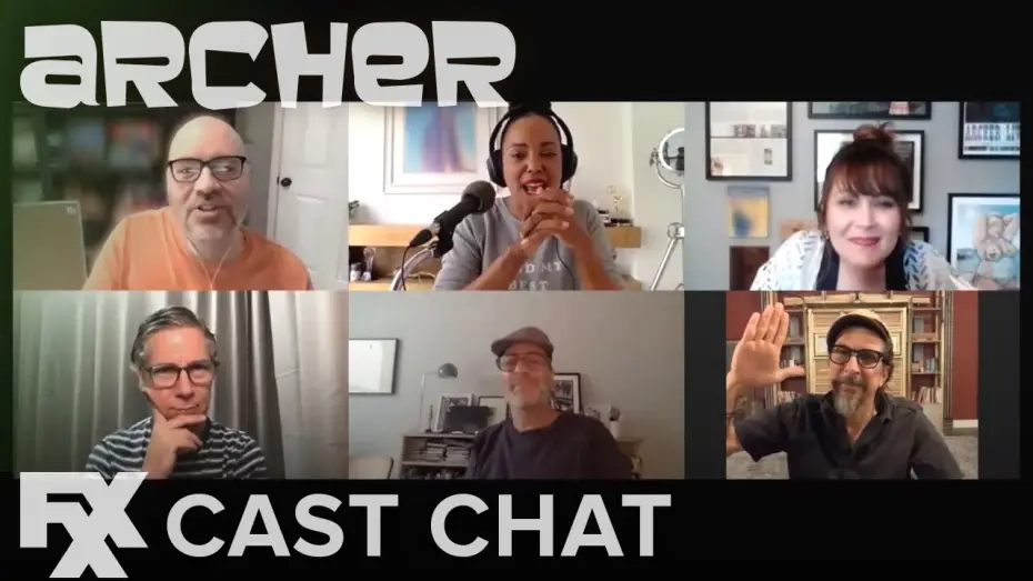 Wideo do serialu Archer — Trivia: Inventions ft. Jon, Aisha, Chris, Amber, Lucky & Casey - Season 11 Cast Chat