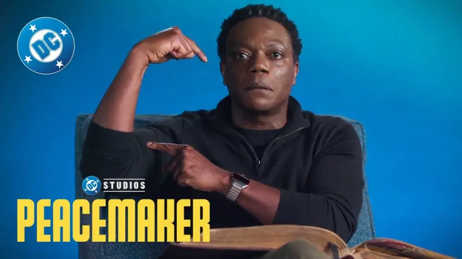 Wideo do serialu Peacemaker — "Dramatic Comic Book Reading with Chuk" Featurette